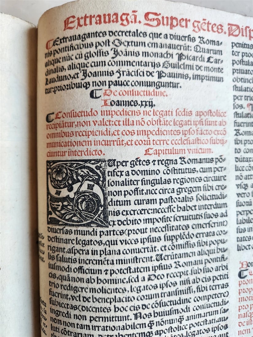 1537 POST-INCUNABULA CANON LAWS antique FOLIO 16th CENTURY - 9