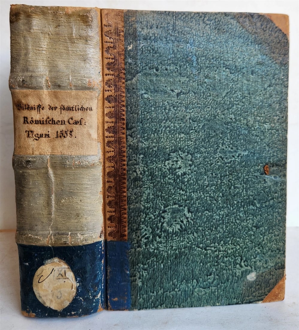 1558 NUMISMATICS antique ILLUSTRATED w/ 722 WOODCUTS Roman & German coins - 2