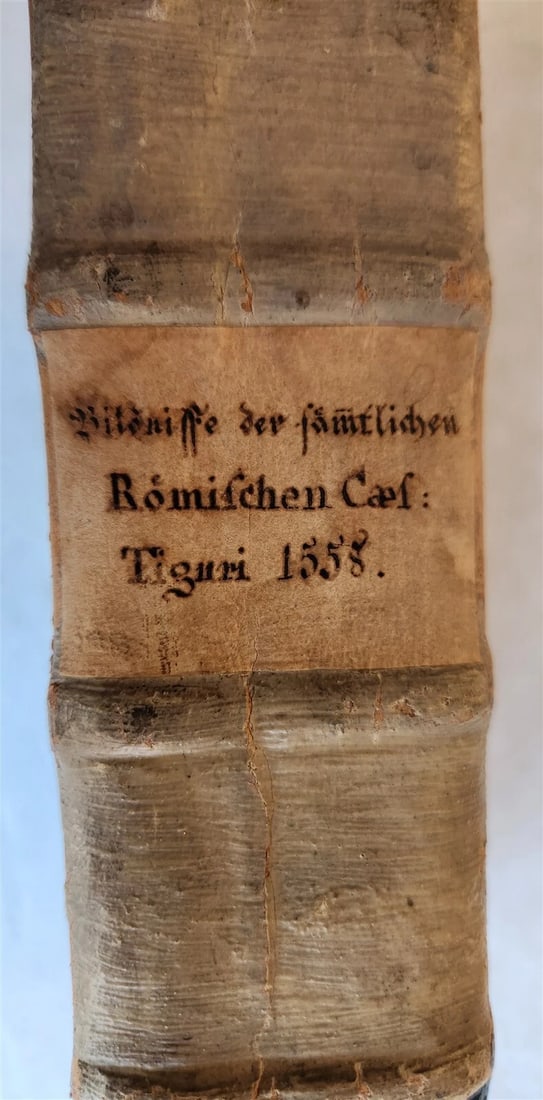 1558 NUMISMATICS antique ILLUSTRATED w/ 722 WOODCUTS Roman & German coins - 7