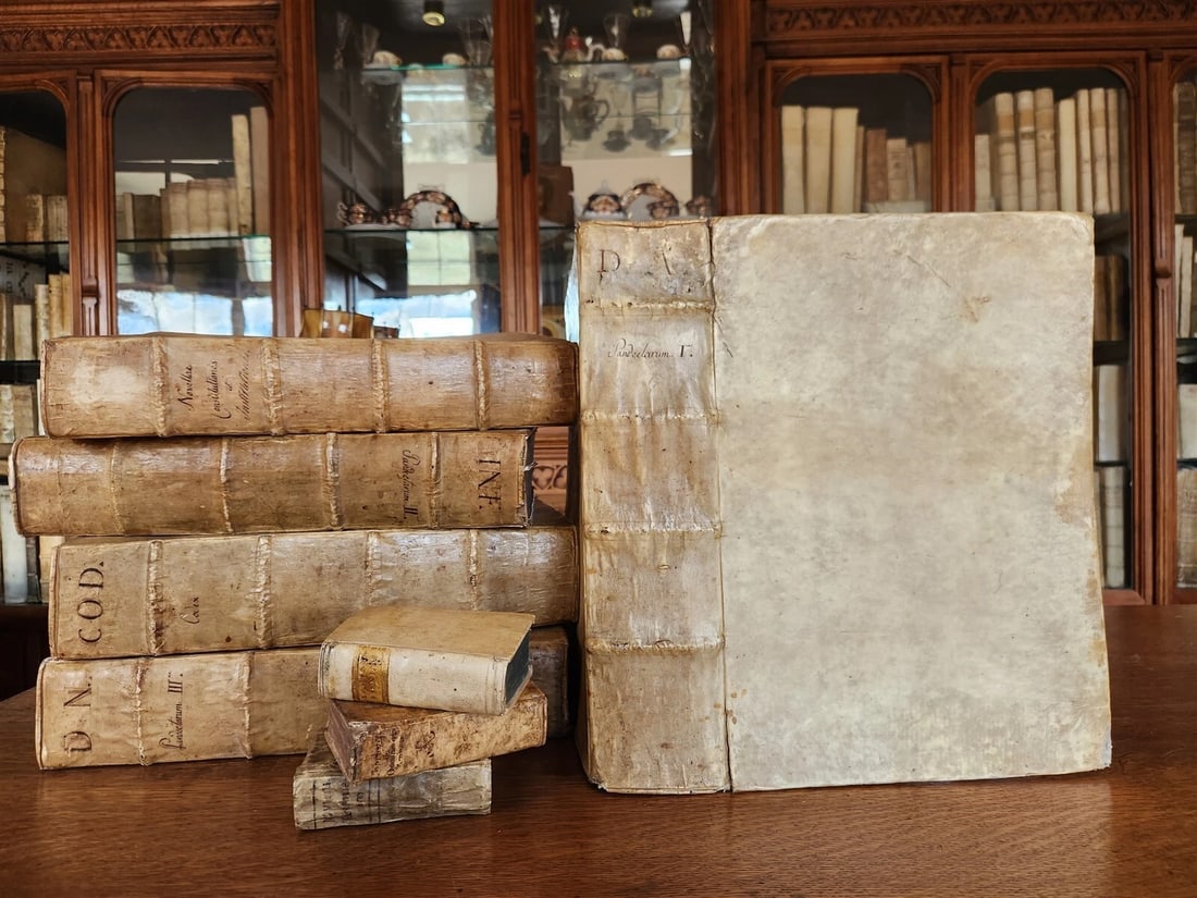 1557 LAW BOOK PART of Corpus Juris Civilis DIGESTA antique MASSIVE FOLIO vellum - 2