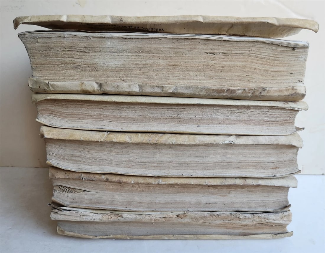 1725-34 HISTORY of SPAIN 5 VOLUMES antique VELLUM BOUND in SPANISH - 4