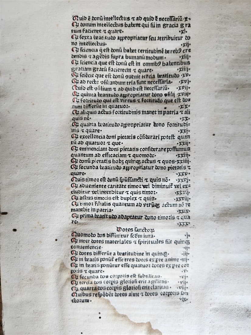 1470s INCUNABULA AMAZING 3 VOLUMES FOLIO SET antique INCUNABLE Pantheologia - 10