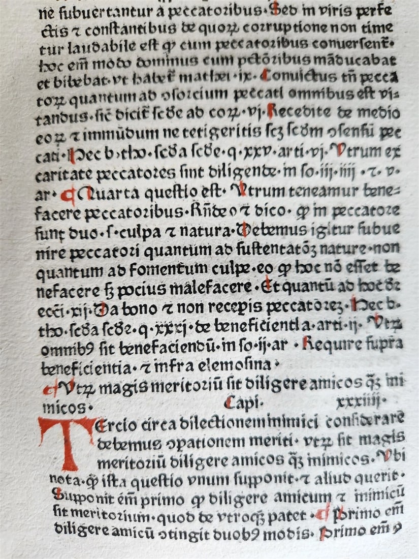 1470s INCUNABULA AMAZING 3 VOLUMES FOLIO SET antique INCUNABLE Pantheologia - 11