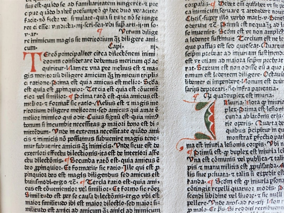 1470s INCUNABULA AMAZING 3 VOLUMES FOLIO SET antique INCUNABLE Pantheologia - 14