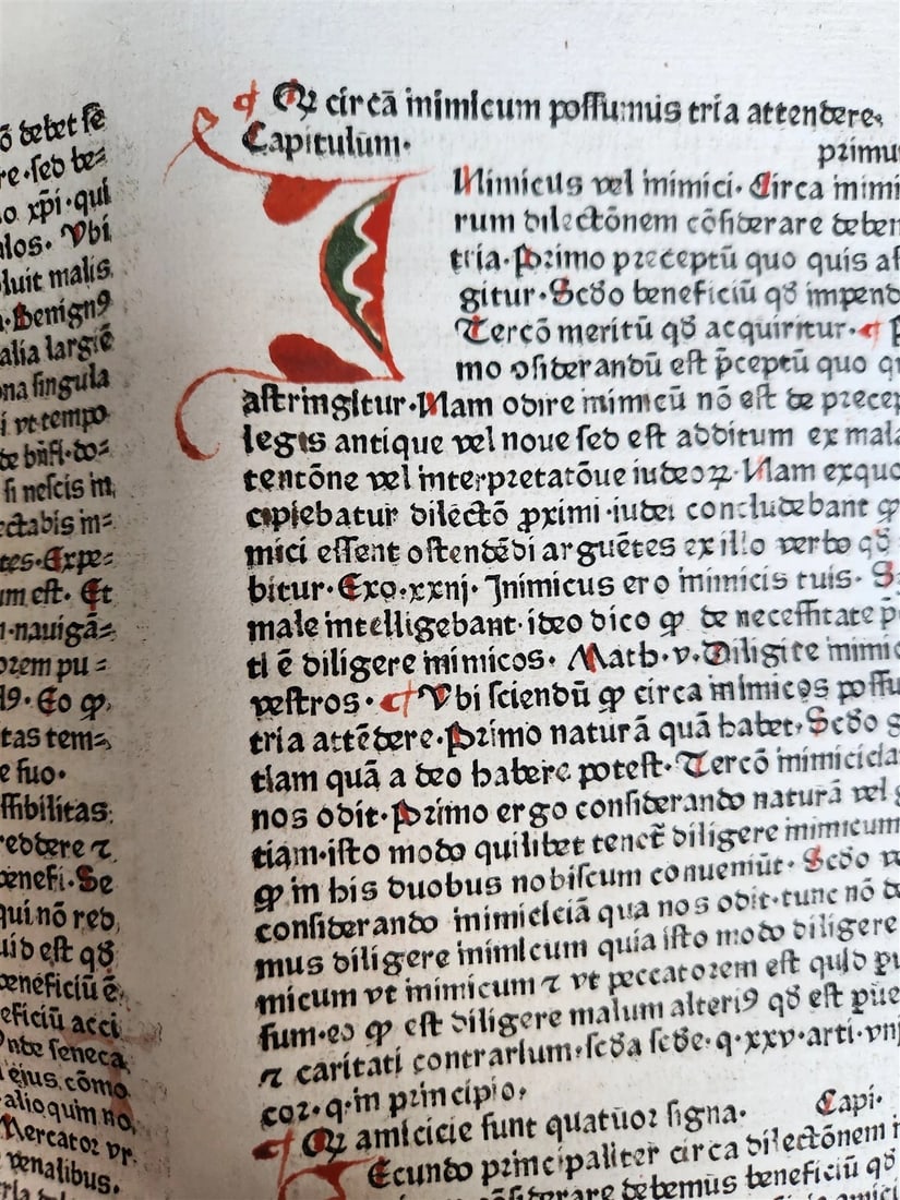 1470s INCUNABULA AMAZING 3 VOLUMES FOLIO SET antique INCUNABLE Pantheologia - 15