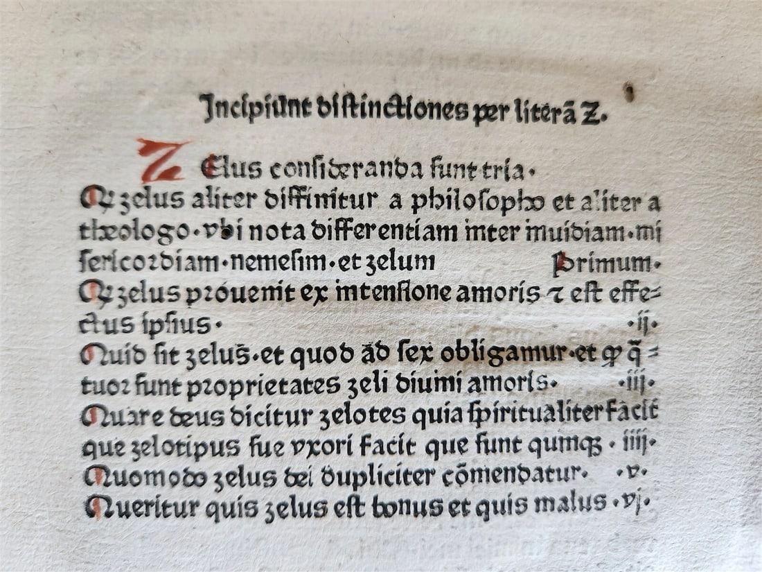 1470s INCUNABULA AMAZING 3 VOLUMES FOLIO SET antique INCUNABLE Pantheologia - 7