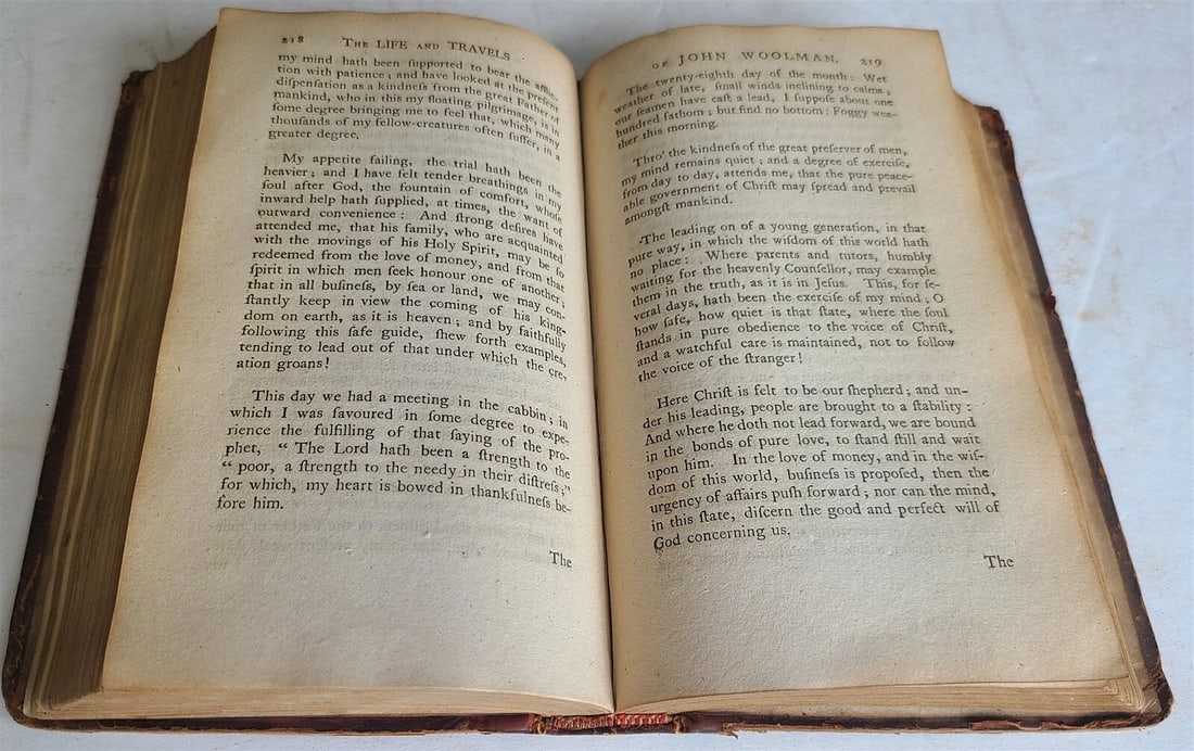 1794 ABOLITION antique Journal of Life Gospel Labours of JOHN WOOLMAN - 4