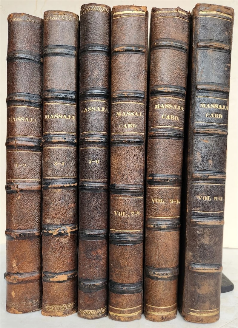 1885 TRAVELS in ETHIOPIA AFRICA in ITALIAN 6 FOLIO VOLUMES antique ILLUSTRATED: Title: 1885 TRAVELS in ETHIOPIA AFRICA in ITALIAN 6 FOLIO VOLUMES antique ILLUSTRATED Description: I miei trentacinque anni di missione nell alta Etiopia. Memorie storiche. by Massaja, G. (My thirty-f