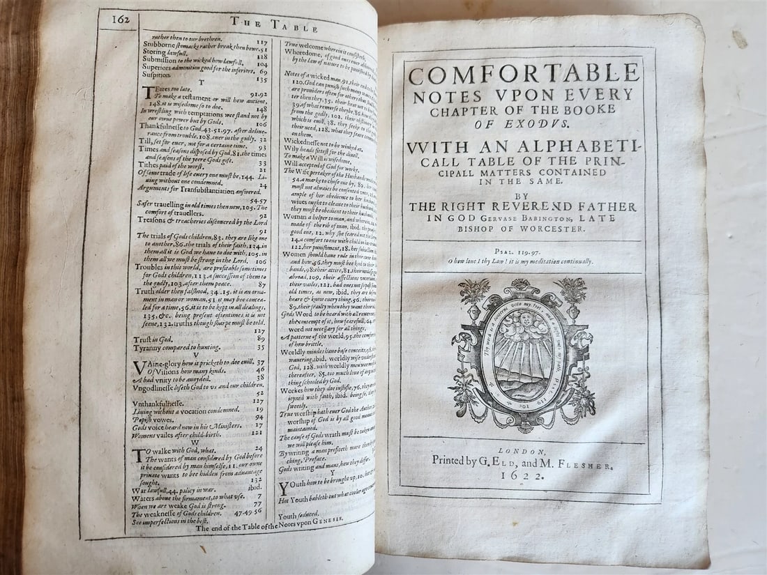 1622 THE WORKES of the RIGHT REVEREND FATHER in GOD BABINGTON antique in ENGLISH - 6