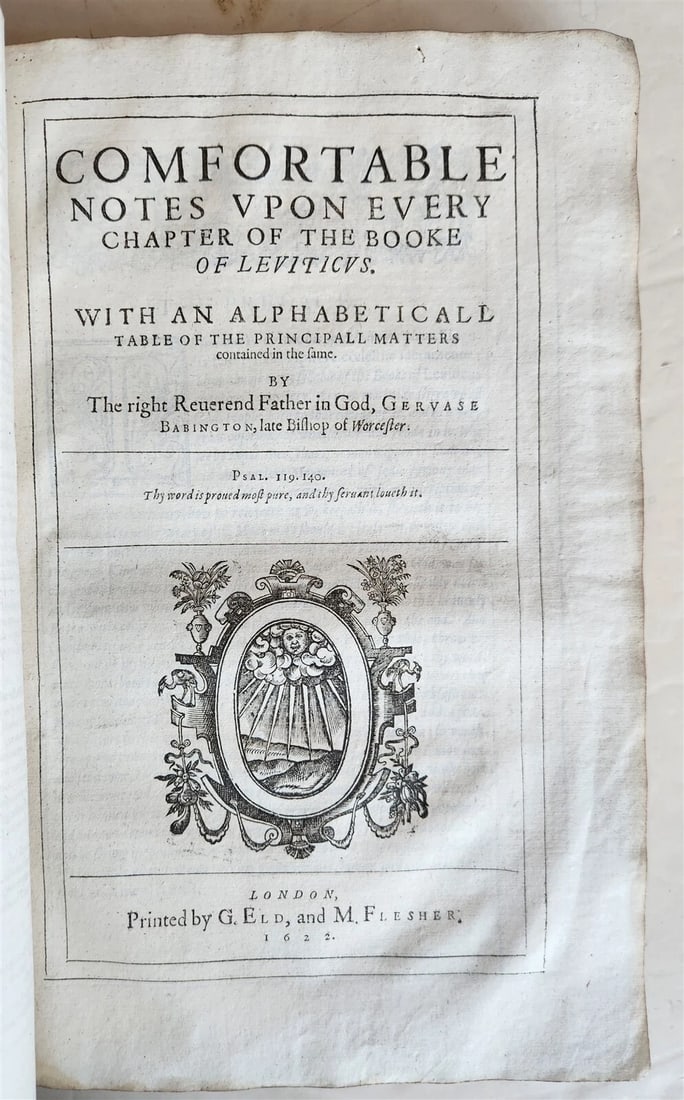 1622 THE WORKES of the RIGHT REVEREND FATHER in GOD BABINGTON antique in ENGLISH - 7