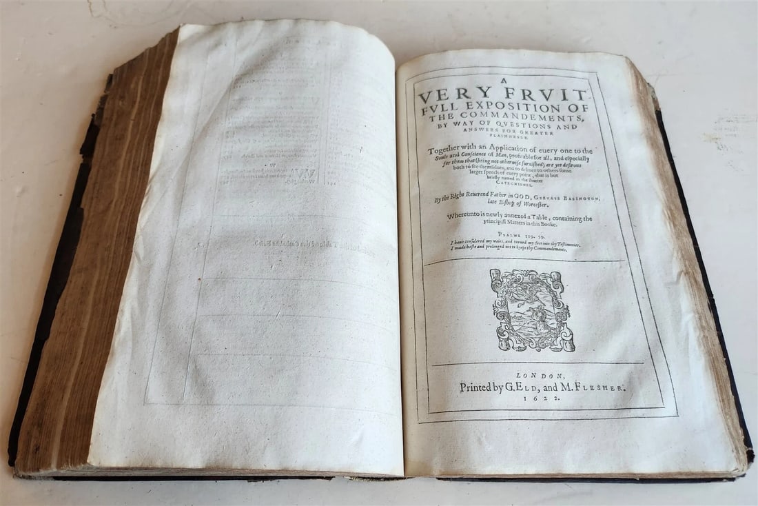 1622 THE WORKES of the RIGHT REVEREND FATHER in GOD BABINGTON antique in ENGLISH - 9