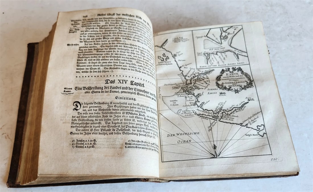 1748 HISTORY of TRAVELS Guinea Benin & Sierra Leone antique ILLUSTRATED - 6