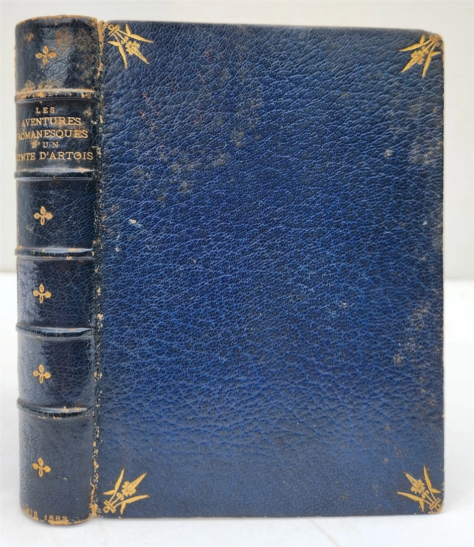 1883 ROMANTIC ADVENTURES of COUNT D'ARTOIS antique ILLUSTRATED fine binding (1 of 15)