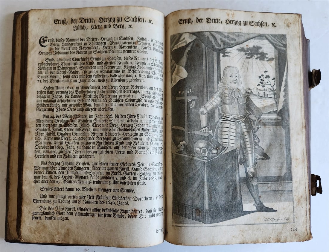 1788 BIBLE in GERMAN ILLUSTRATED antique MASSIVE PIGSKIN BOUND FOILIO - 7