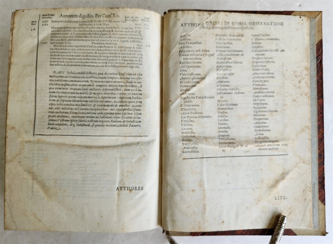 1591 LAW BOOK in LATIN Codicis Domini Iustiniani antique 16th CENTURY - 11