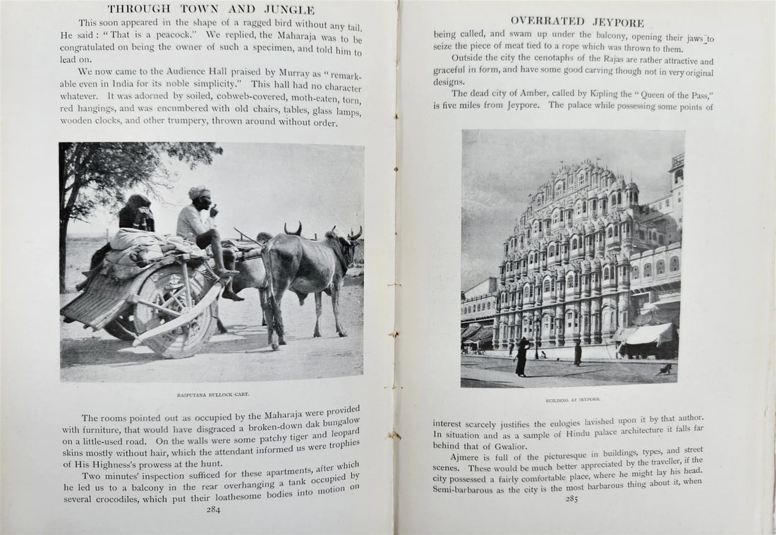 1904 Through Town & Jungle 14,000 Miles A-Wheel ... INDIA ILLUSTRATED antique - 15