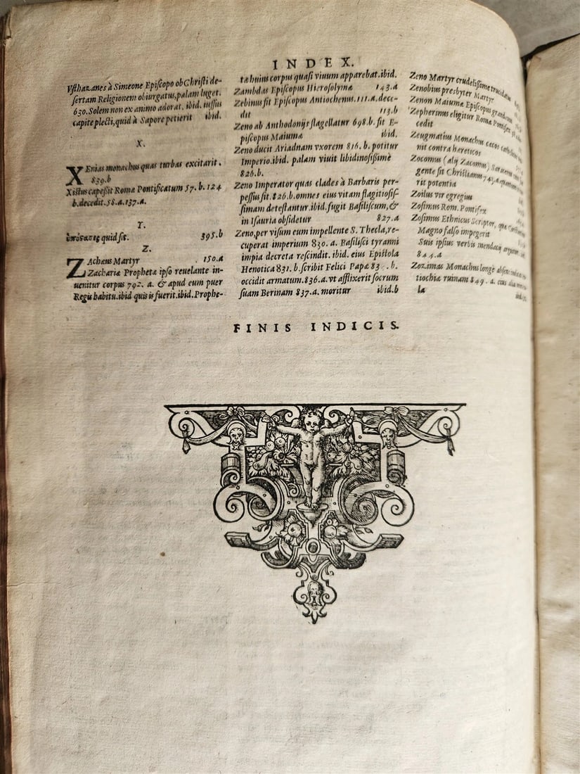 1581 HISTORIAE ECCLESIASTICAE SCRIPTORE GRAECI antique VELLUM BOUND FOLIO 16th C - 5