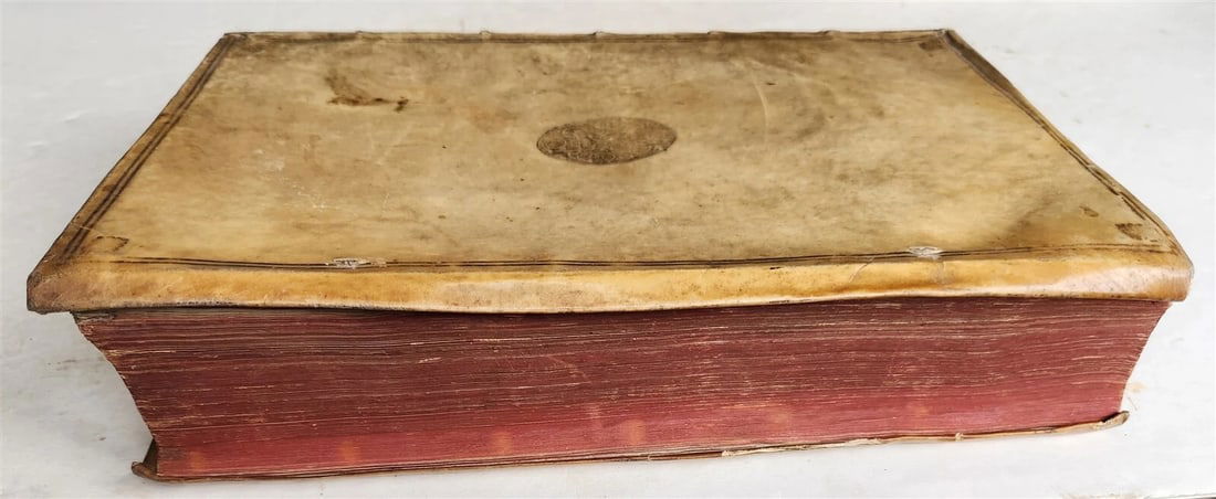 1581 HISTORIAE ECCLESIASTICAE SCRIPTORE GRAECI antique VELLUM BOUND FOLIO 16th C - 8