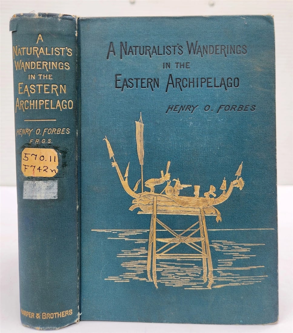 1885 Naturalist's Wanderings in the Eastern Archipelago antique Java Sumatra: Title: 1885 Naturalist's Wanderings in the Eastern Archipelago antique Java Sumatra Description: Forbes, Henry O. A Naturalist's Wanderings in the Eastern Archipelago. A Narrative of Travel and