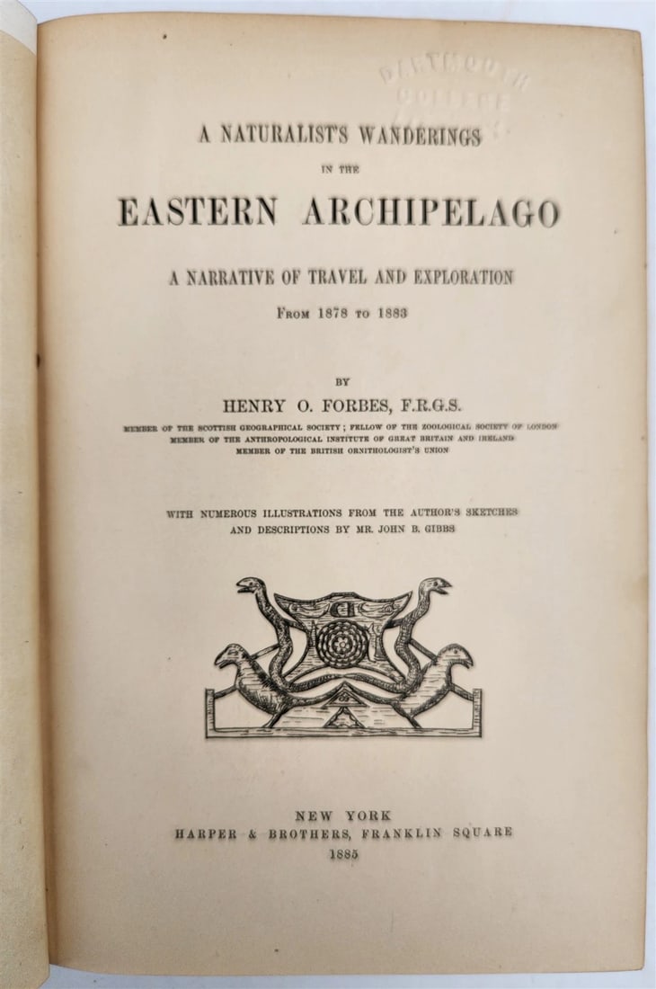 1885 Naturalist's Wanderings in the Eastern Archipelago antique Java Sumatra - 2