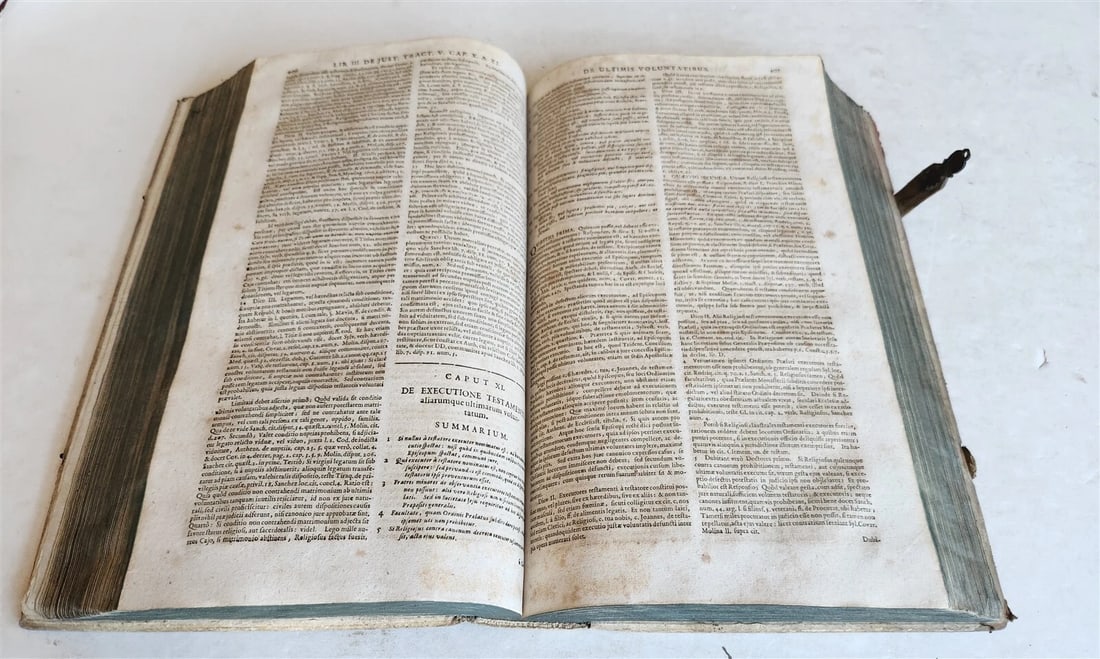 1709 THEOLOGY by PAUL LAYMANN antique BLIND STAMPED PIGSKIN BOUND FOLIO - 9