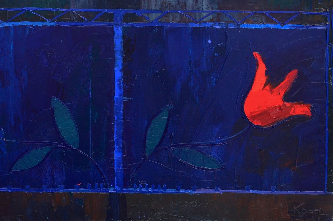 Oil painting Patterns on the evening gates Natalia Korf-Ivaniuk - 5