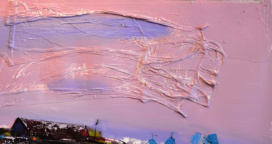 Oil painting Evening sleep over the mountains Natalia Korf-Ivaniuk - 3