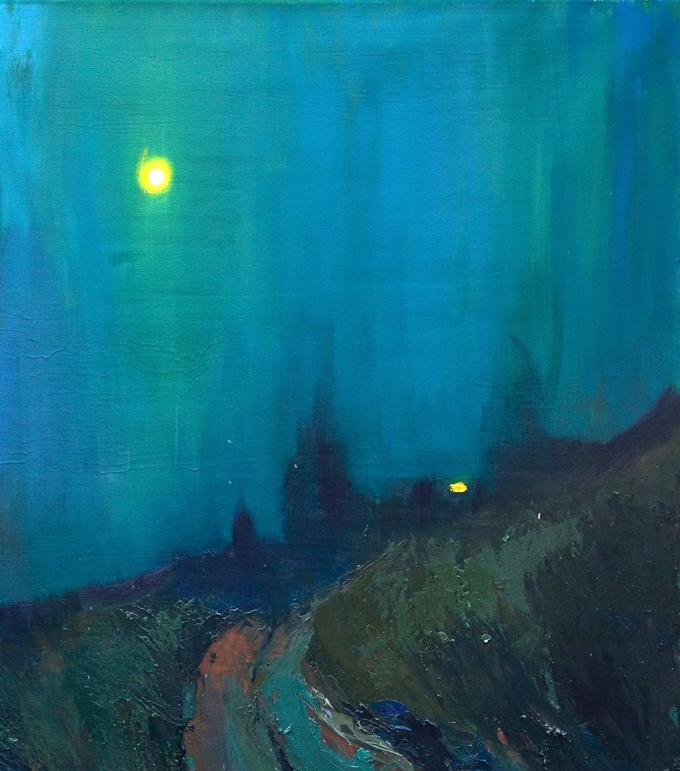 Oil painting Fog over the field Natalia Korf-Ivaniuk - 3