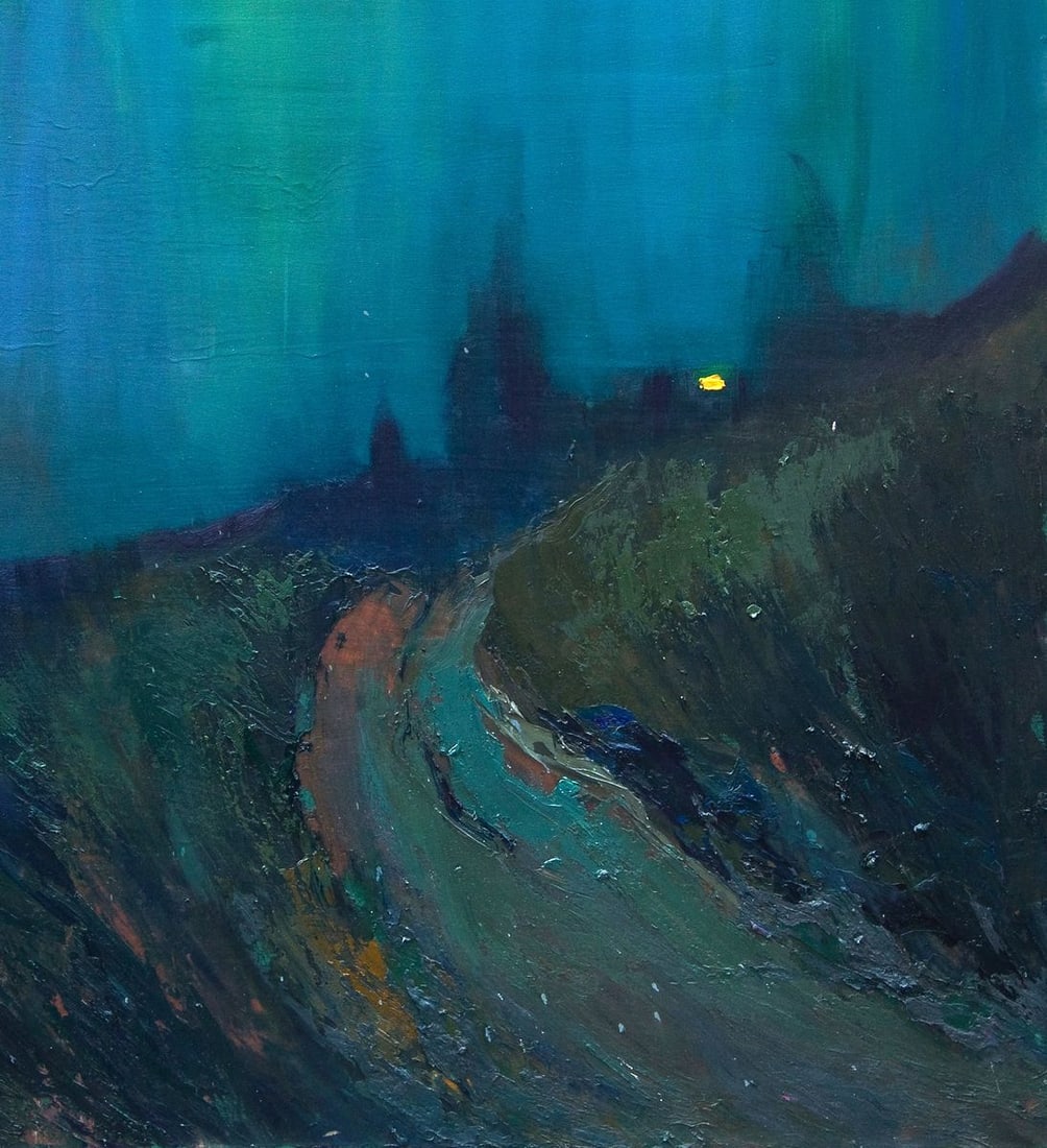 Oil painting Fog over the field Natalia Korf-Ivaniuk - 5