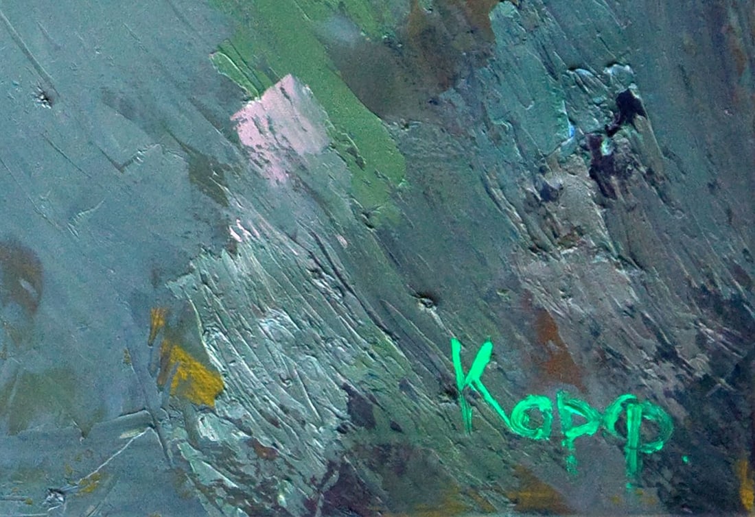 Oil painting Fog in the forest Natalia Korf-Ivaniuk - 6