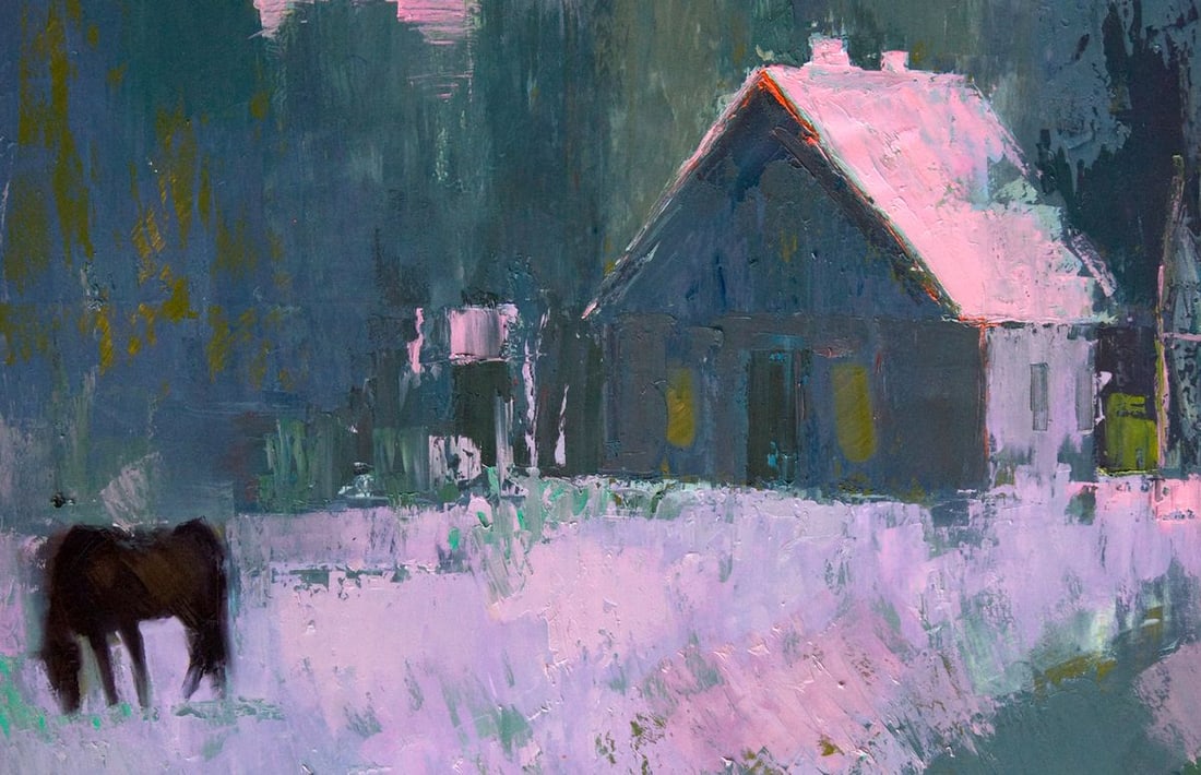 Oil painting Fog in the forest Natalia Korf-Ivaniuk - 7