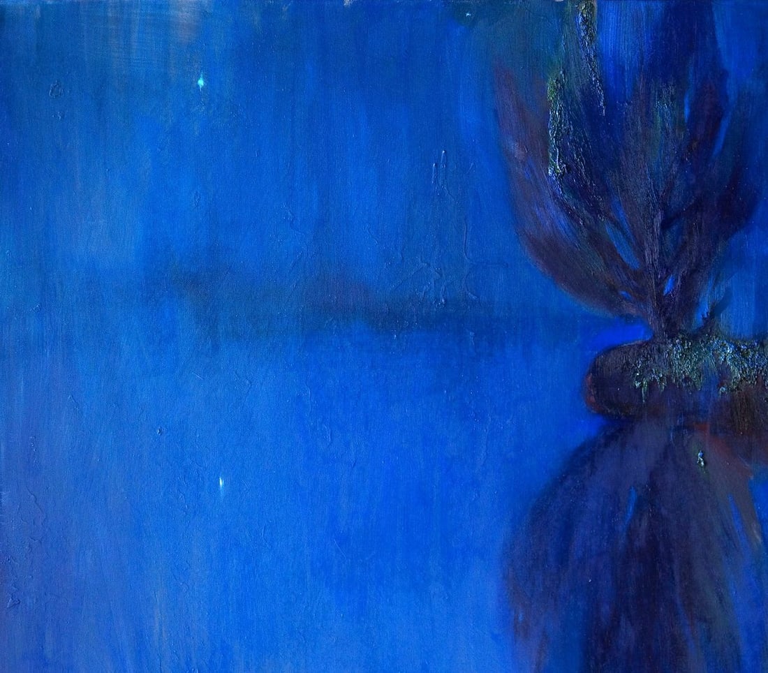 Oil painting Fog on the lake Natalia Korf-Ivaniuk - 2