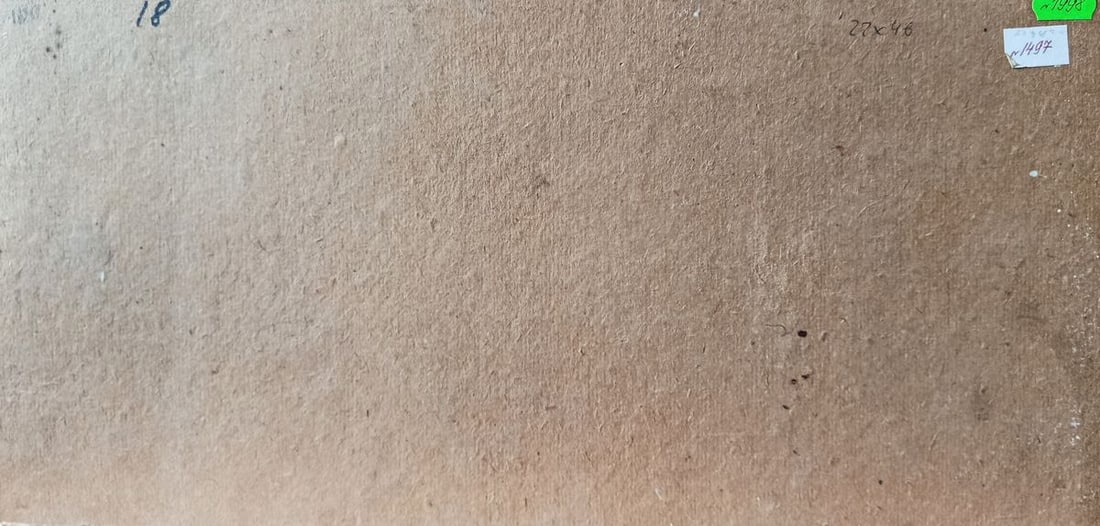 Oil painting Orange sunset over the sea Unknown artist - 10