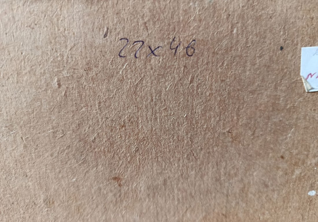 Oil painting Orange sunset over the sea Unknown artist - 11