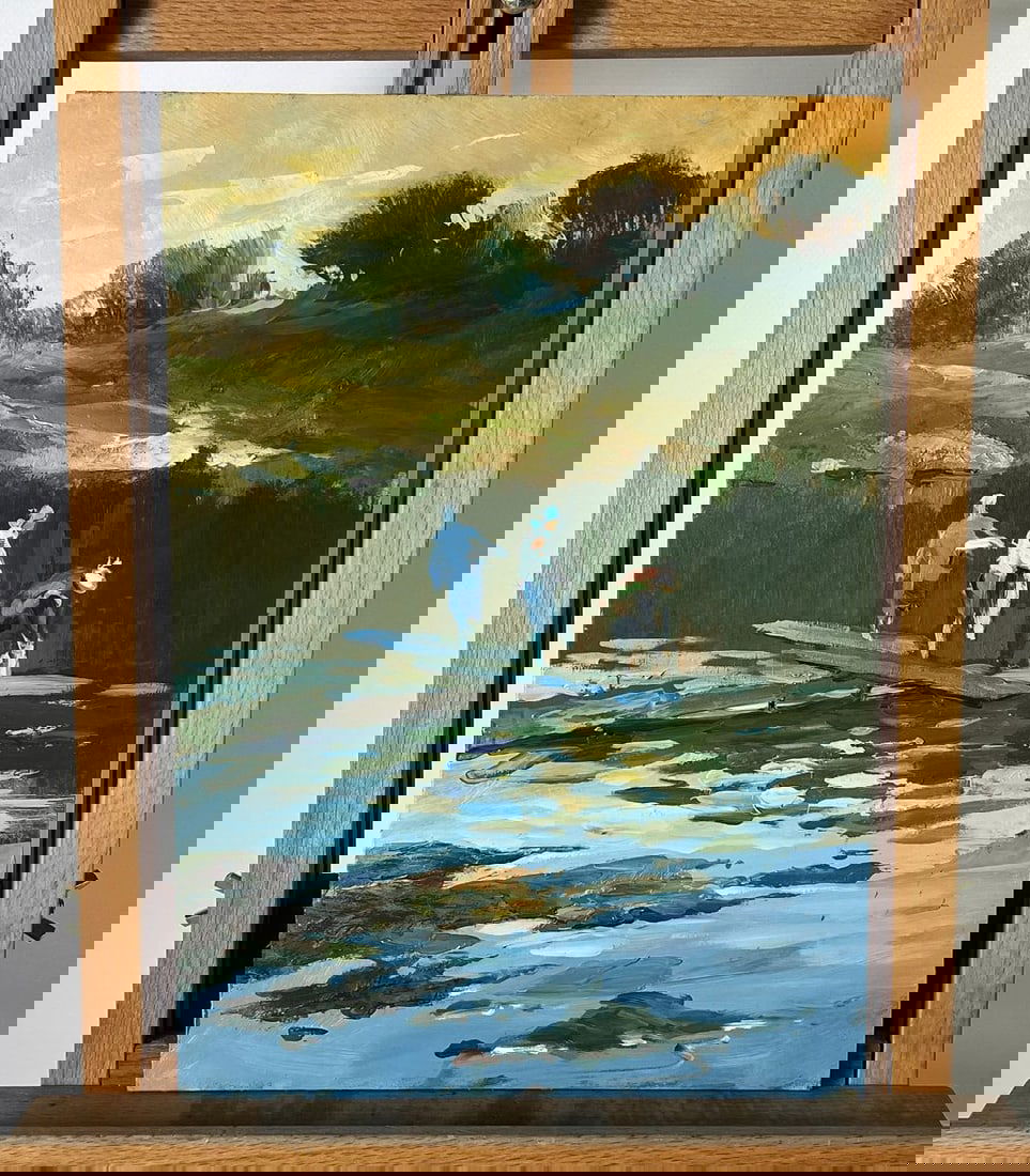 Oil painting They fill buckets at the lake Yuriy Suprunchuk: Title: Oil painting They fill buckets at the lake Yuriy Suprunchuk Description: No.AAA6150 *** ABOUT THIS PAINTING *** * TITLE: "They fill buckets at the lake" * ARTISTS: Yuriy Suprunchuk * SIZE: 