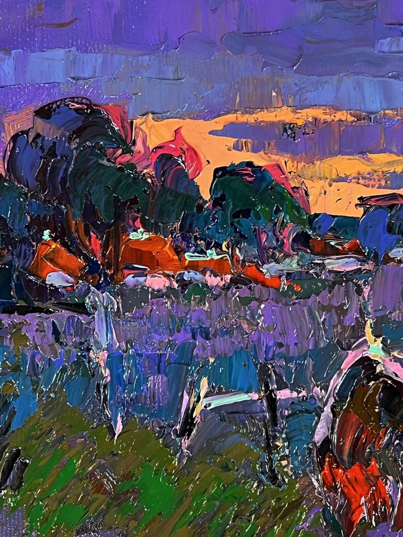 Oil painting The moon illuminates the field Oksana Ivanyuk - 5