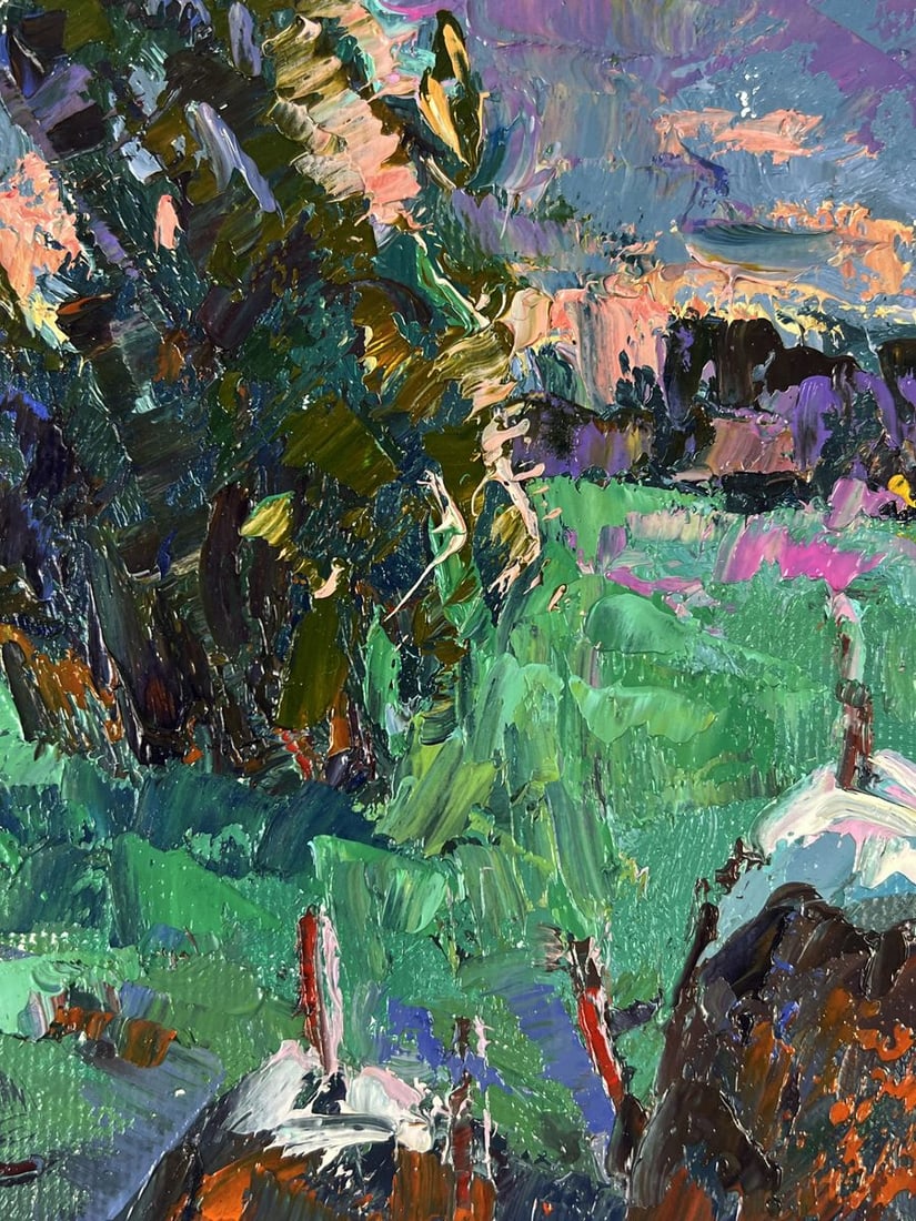 Oil painting Moonlit Night in the Field Oksana Ivanyuk - 7