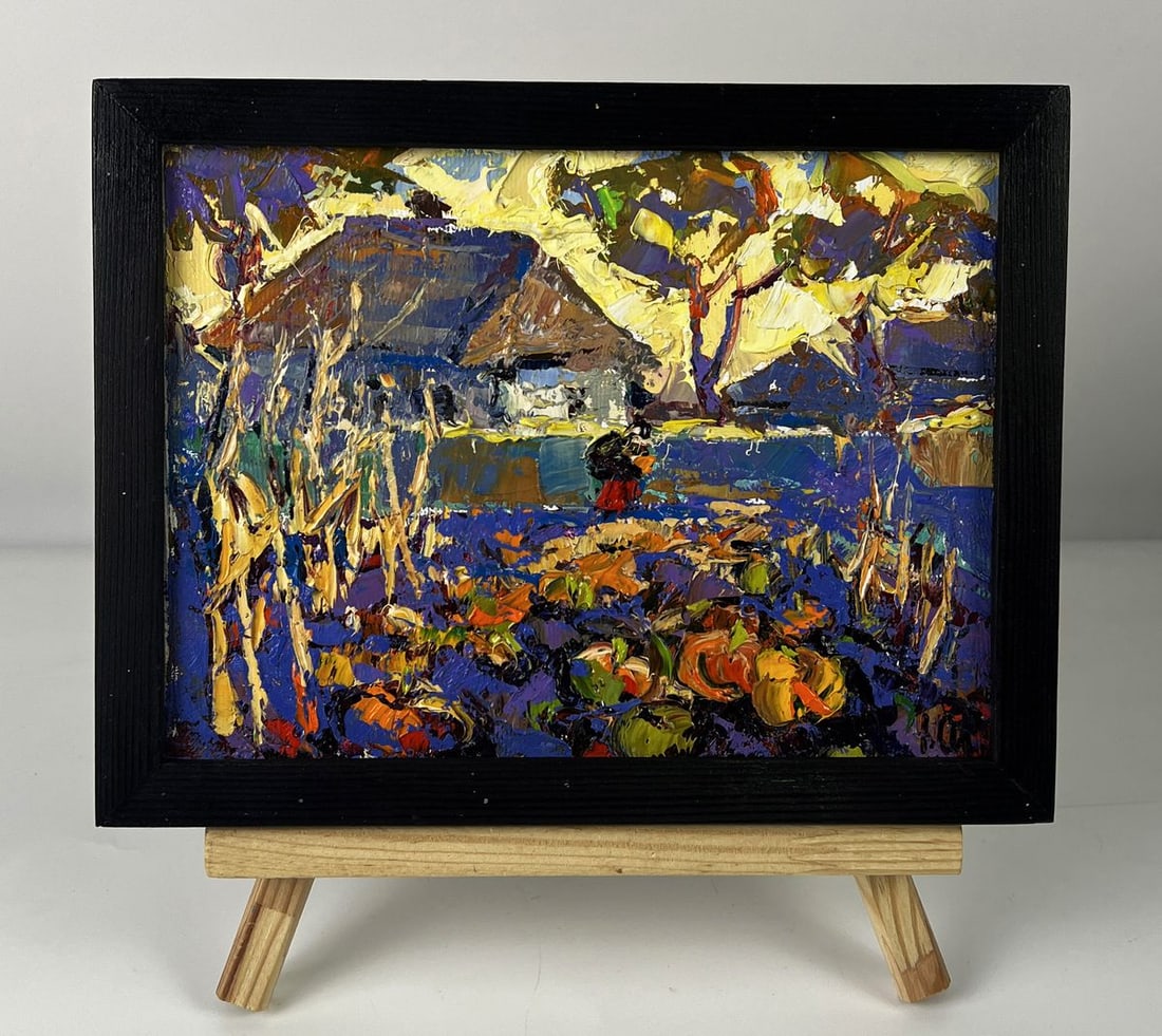 Oil painting Yellow sunset over the village Oleksiy Ivanyuk: Title: Oil painting Yellow sunset over the village Oleksiy Ivanyuk Description: No.AAA6296 *** ABOUT THIS PAINTING *** * TITLE: "Yellow sunset over the village" * ARTISTS: Oleksiy Ivanyuk * SIZE: 15x2