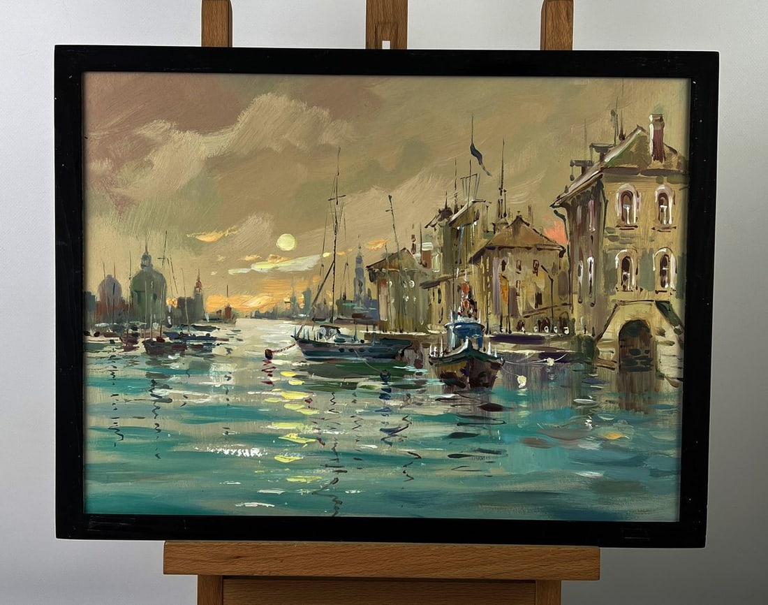 Oil painting Venice at sunset Yuriy Suprunchuk (1 of 11)