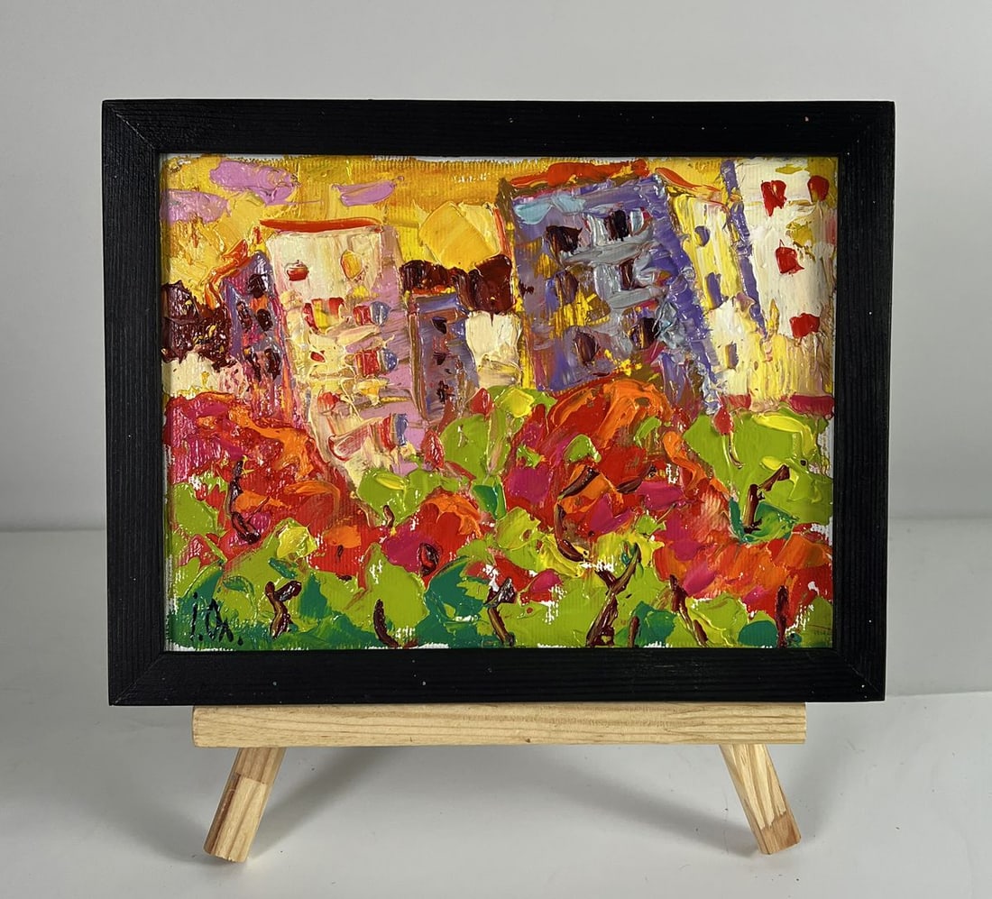 Oil painting Autumn Day in the City Oleksiy Ivanyuk: Title: Oil painting Autumn Day in the City Oleksiy Ivanyuk Description: No.AAA6417 *** ABOUT THIS PAINTING *** * TITLE: "Autumn Day in the City" * ARTISTS: Oleksiy Ivanyuk * SIZE: 15x20 cm/5.90x7.87 i