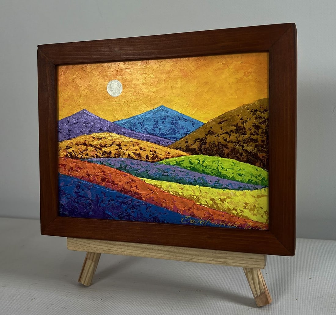 Oil painting Contrast between the beautiful V. Zadorozhnya - 2