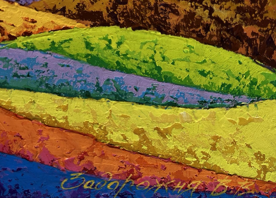 Oil painting Contrast between the beautiful V. Zadorozhnya - 7