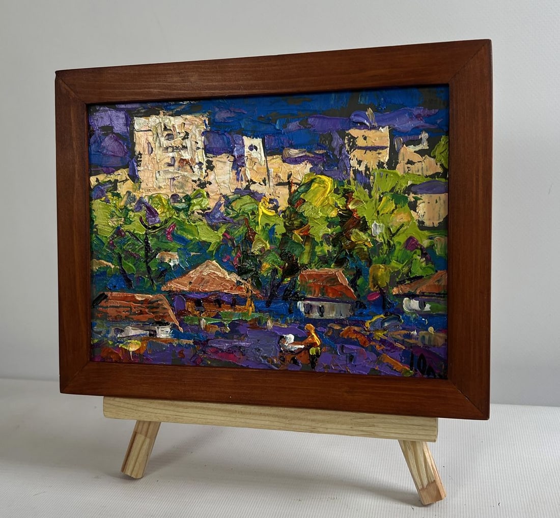 Oil painting On the outskirts of the city Alex Kalenyuk - 2