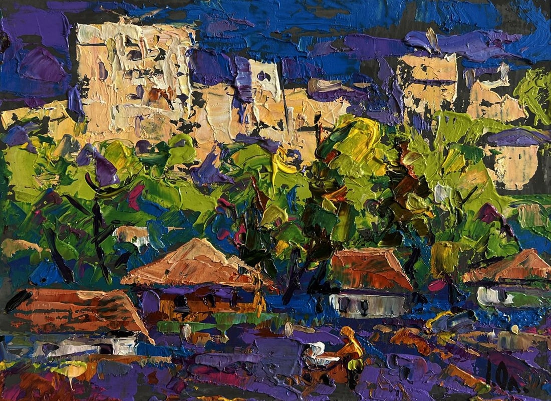Oil painting On the outskirts of the city Alex Kalenyuk - 3