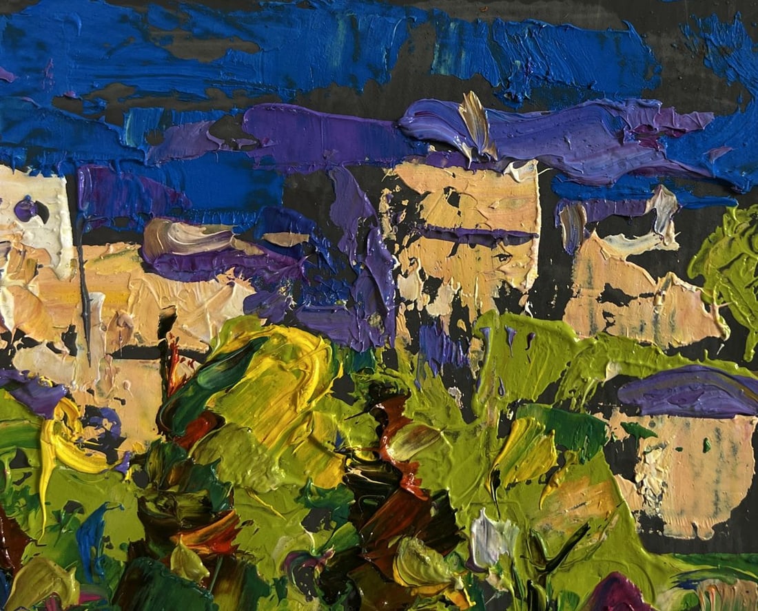 Oil painting On the outskirts of the city Alex Kalenyuk - 4