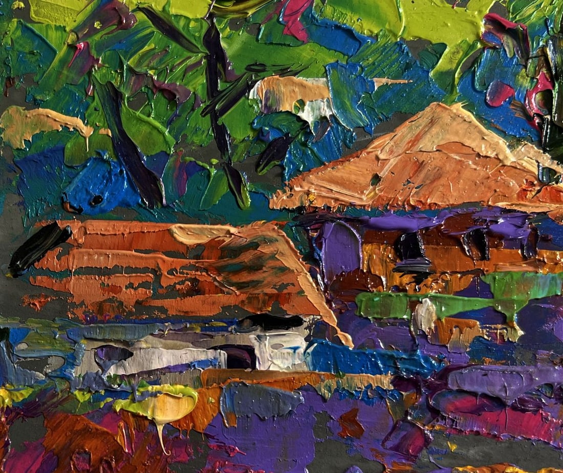 Oil painting On the outskirts of the city Alex Kalenyuk - 5