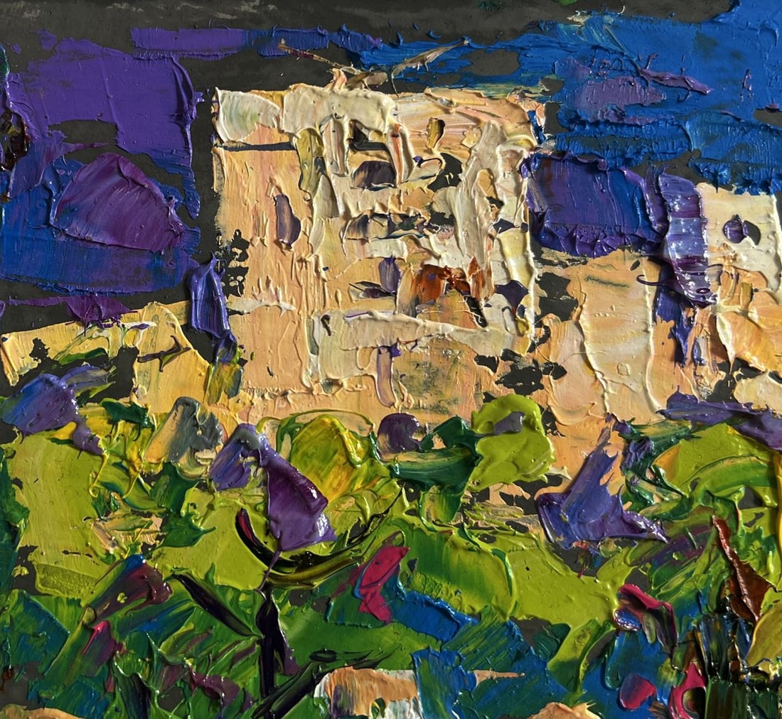 Oil painting On the outskirts of the city Alex Kalenyuk - 6