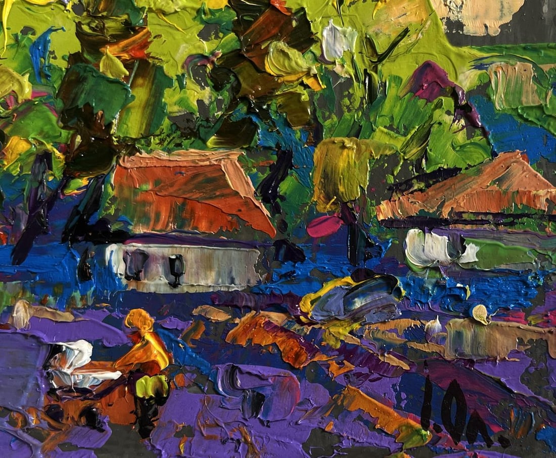 Oil painting On the outskirts of the city Alex Kalenyuk - 7