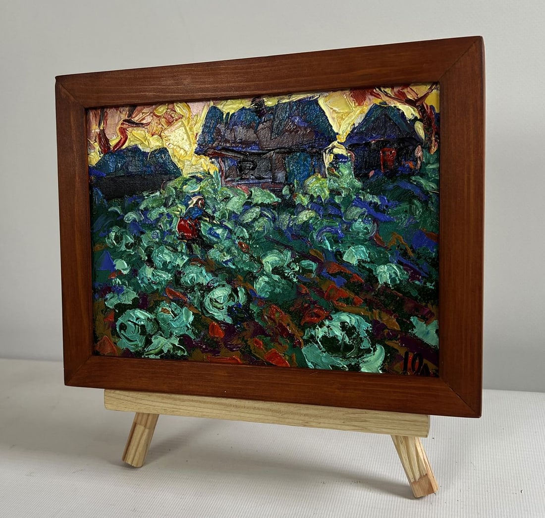 Oil painting In the evening in the garden Alex Kalenyuk - 2