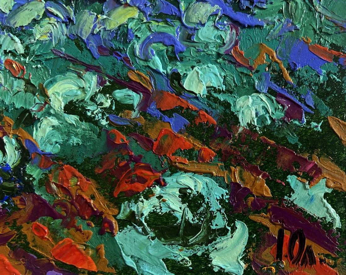 Oil painting In the evening in the garden Alex Kalenyuk - 7